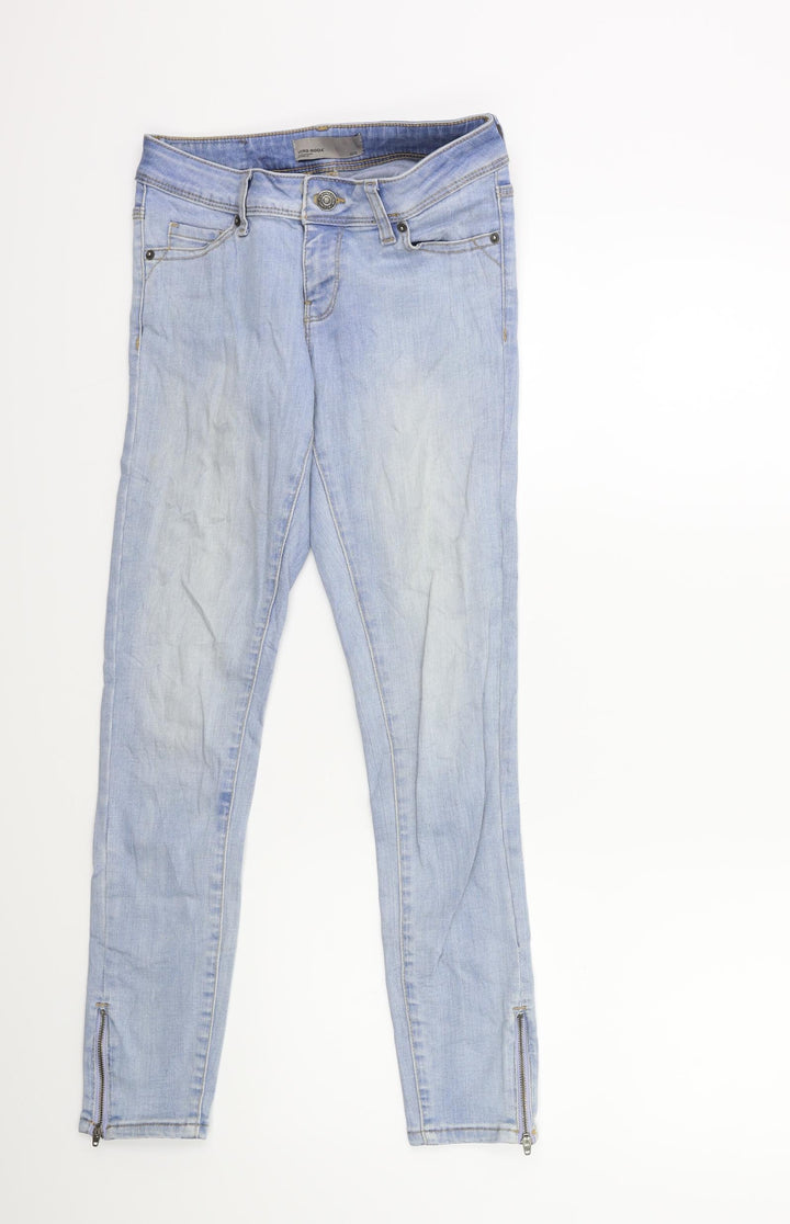 VERO MODA Womens Blue Denim Skinny Jeans Size 26 in L32 in