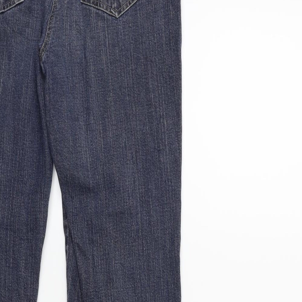 Preworn Womens Blue  Denim Flared Jeans Size 10 L31 in