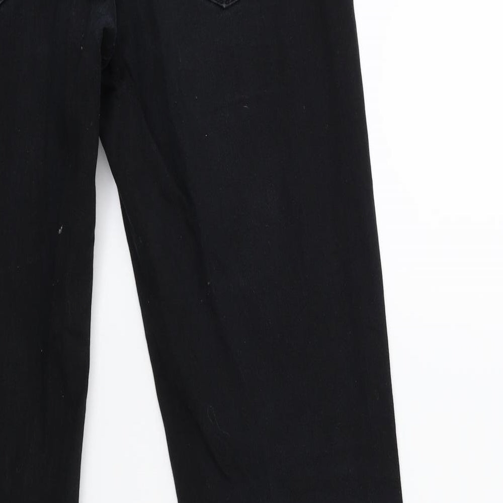 Levi's Womens Black  Denim Straight Jeans Size 29 in L32 in