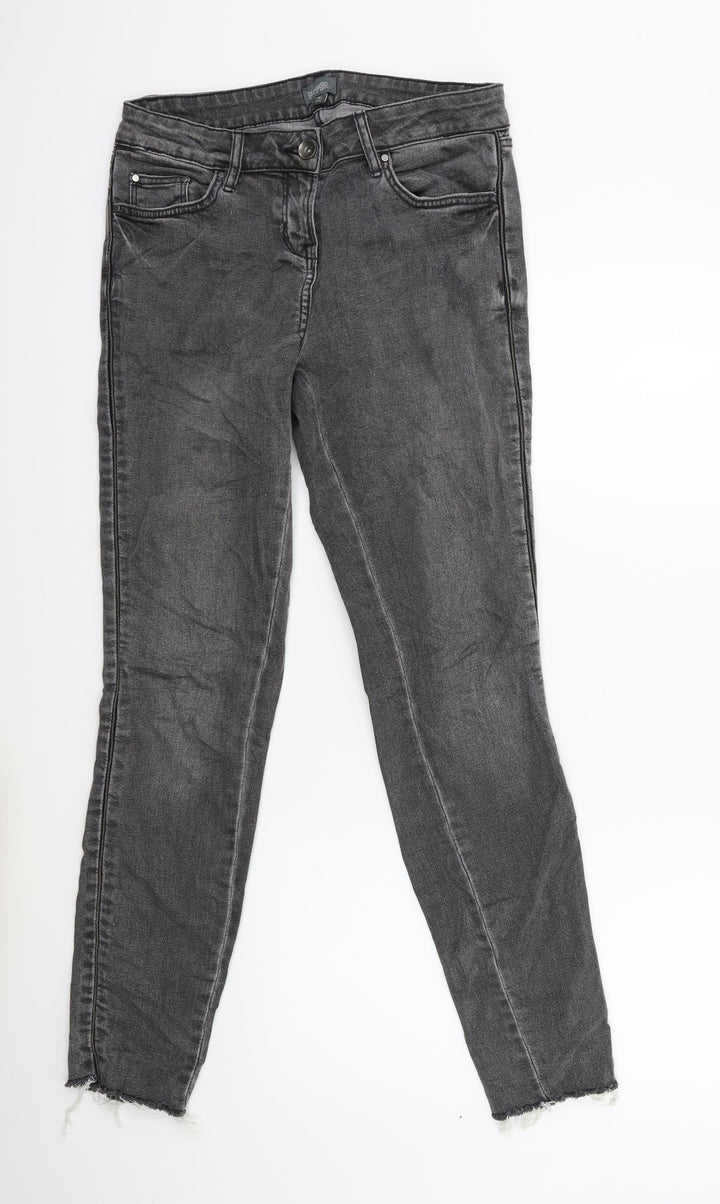 halle berry Womens Grey Denim Skinny Jeans Size 10 L29 in