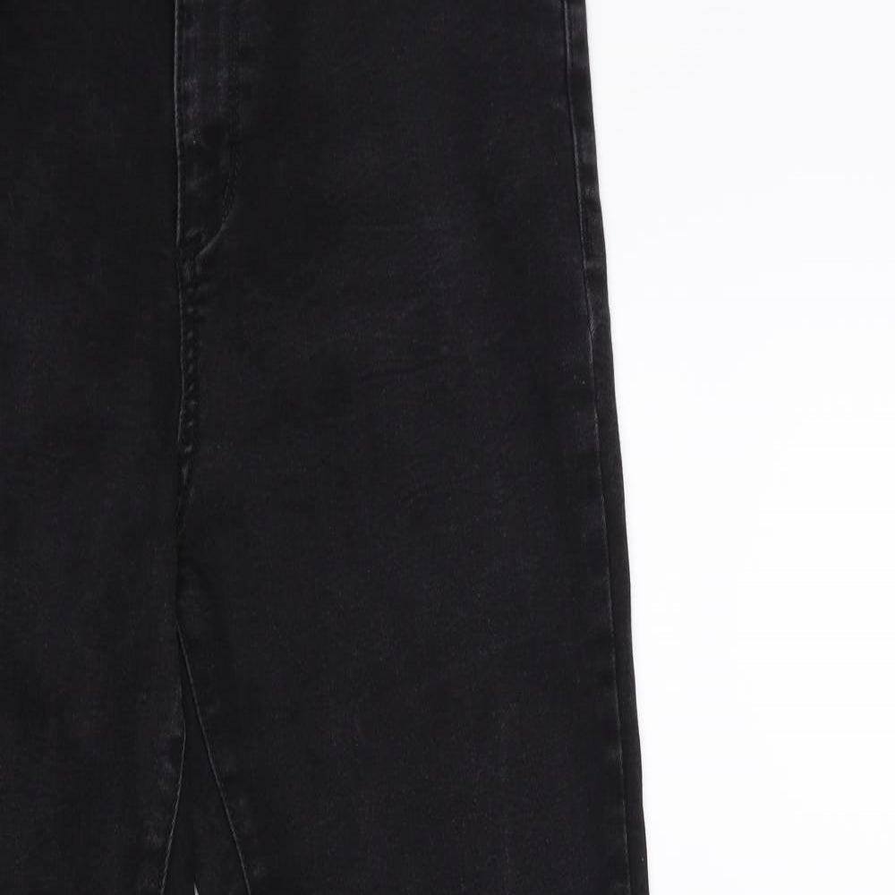F&F Womens Black  Denim Straight Jeans Size 30 in L27 in