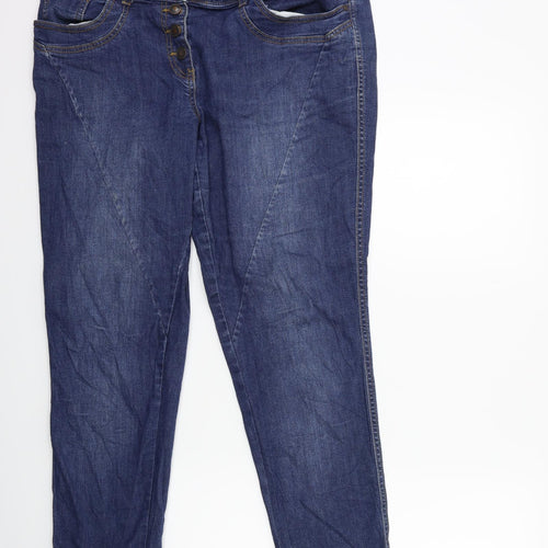 Gina Benotti Womens Blue  Denim Straight Jeans Size 16 L30 in