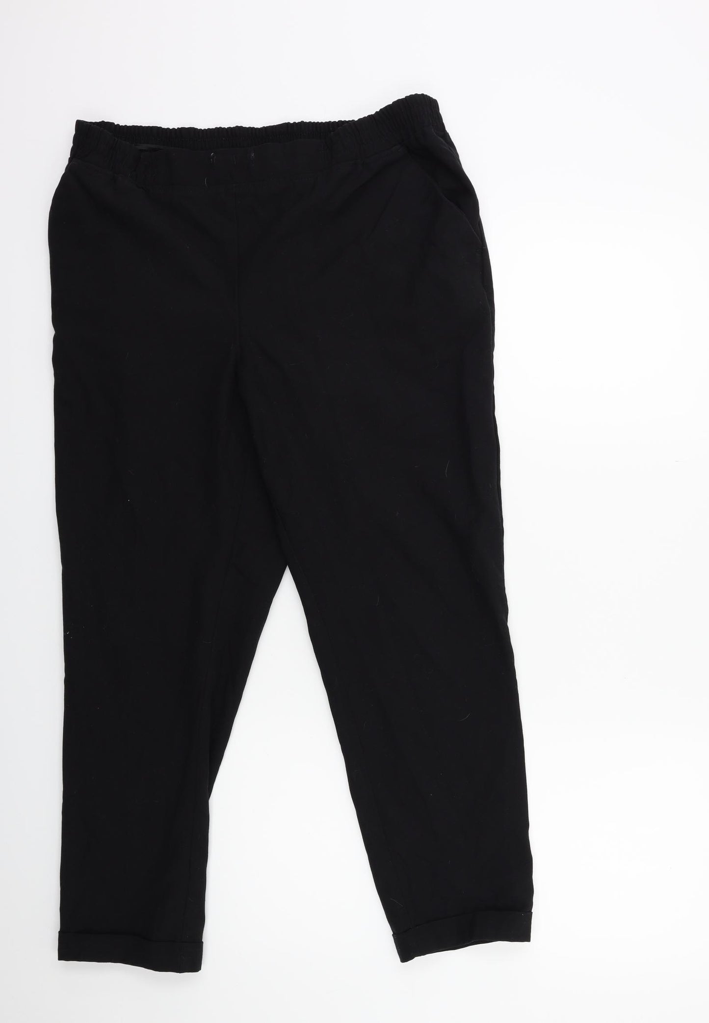 NEXT Womens Black   Trousers  Size 16 L27 in