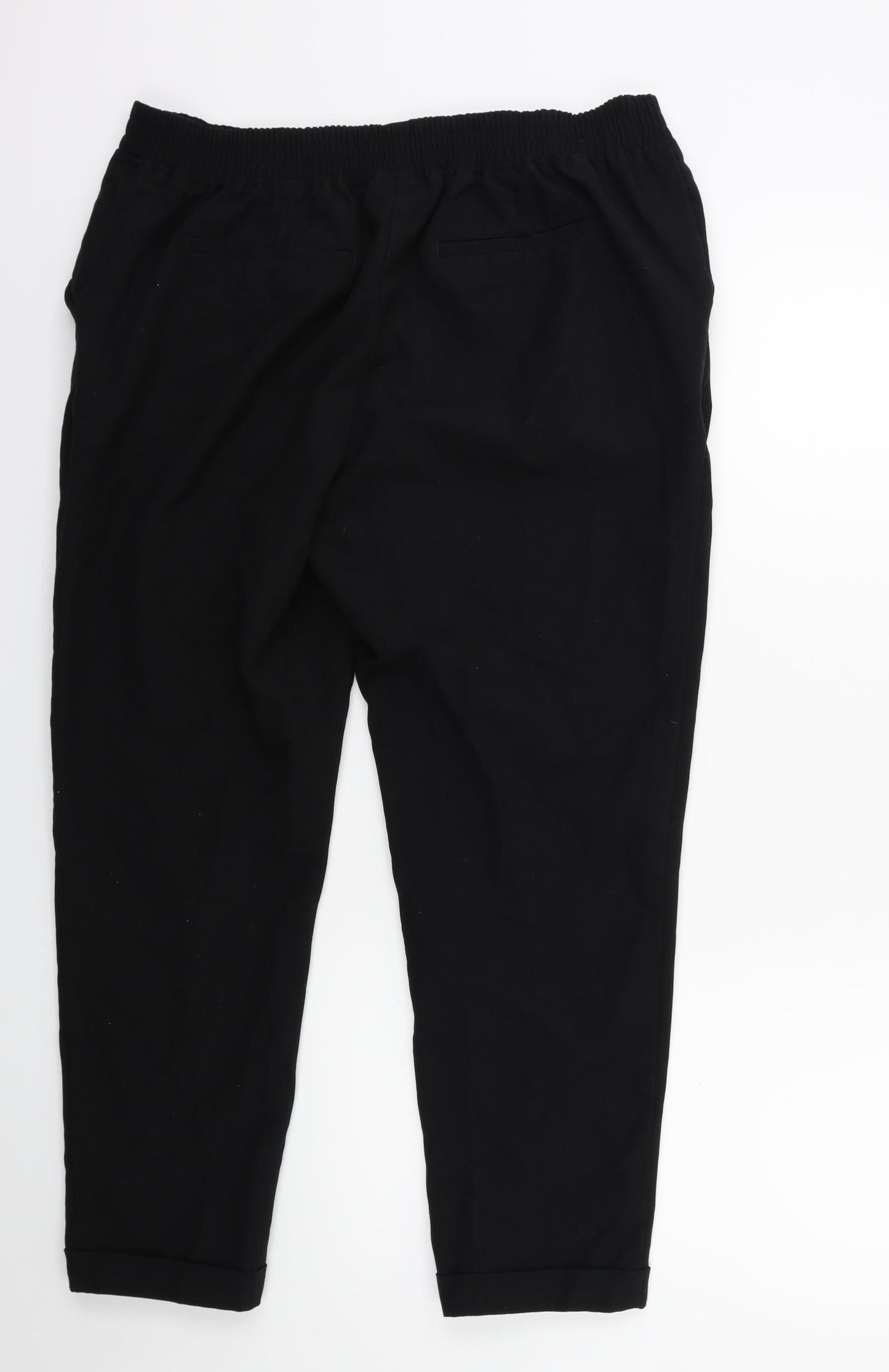 NEXT Womens Black   Trousers  Size 16 L27 in