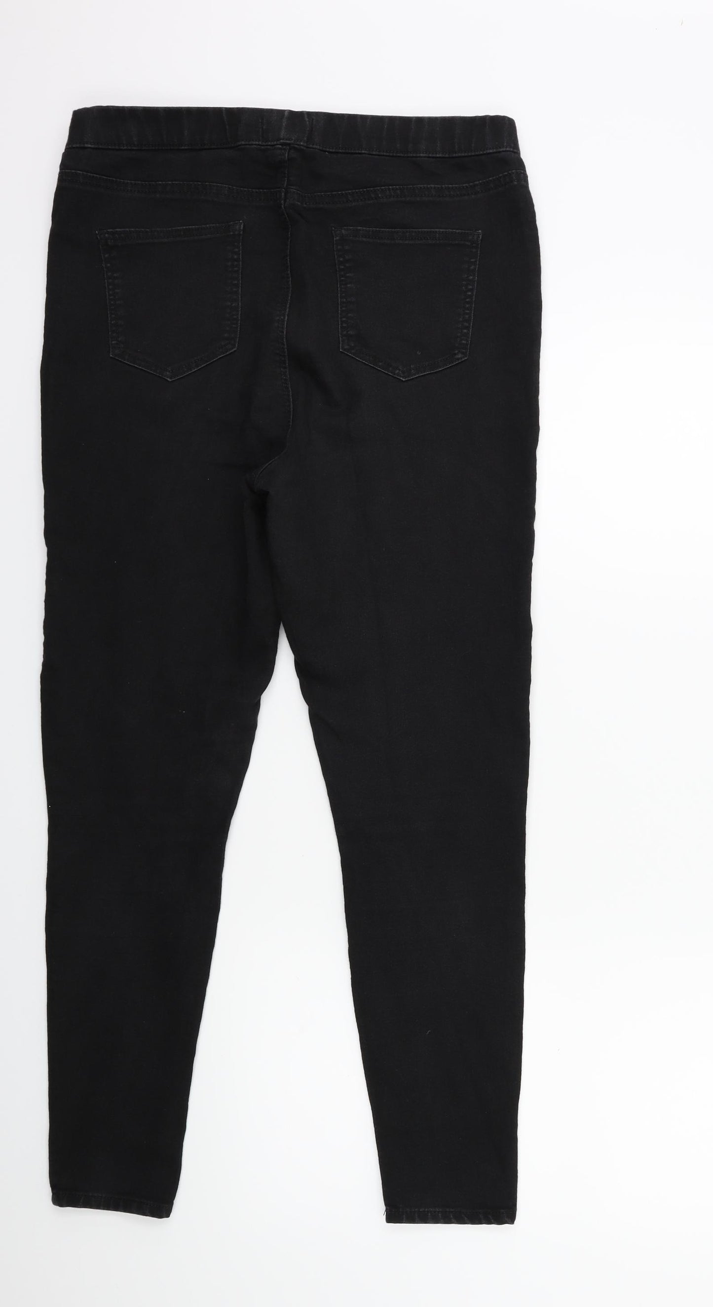 Papaya Womens Black  Denim Jegging Jeans Size 14 L27 in