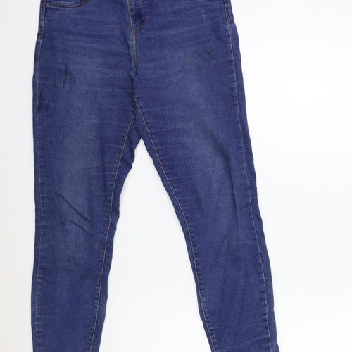 Denim & Co. Womens Blue  Denim Skinny Jeans Size 12 L28 in
