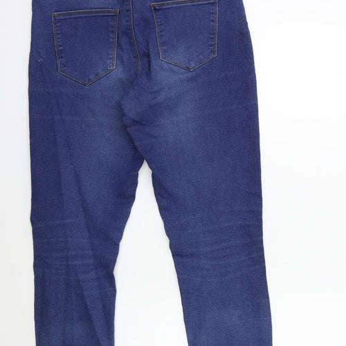 Denim & Co. Womens Blue  Denim Skinny Jeans Size 12 L28 in