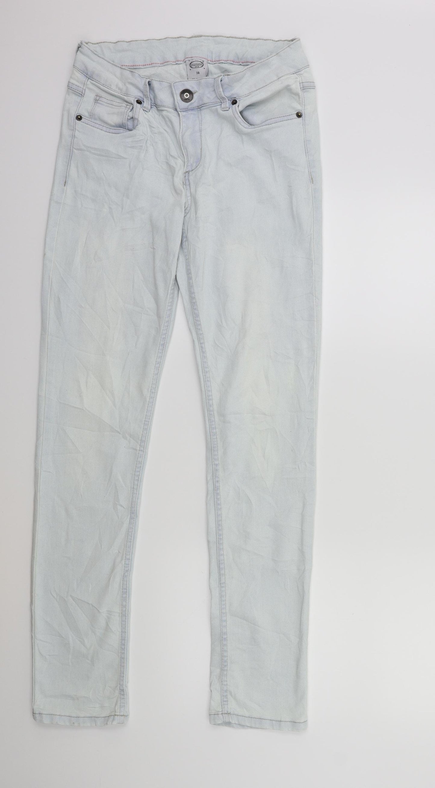Cecilia Classics Womens Blue  Denim Skinny Jeans Size 10 L31 in