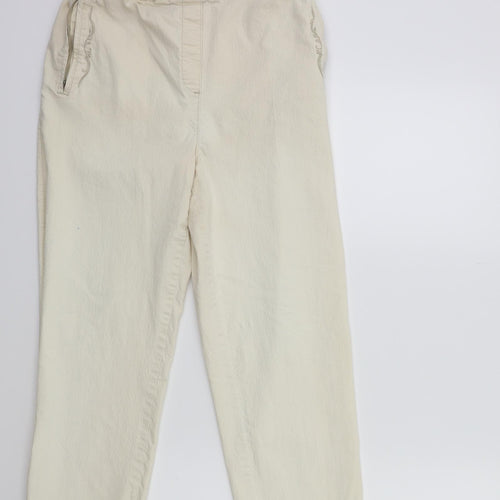Preworn Womens Beige   Cropped Trousers Size 30 in L23 in