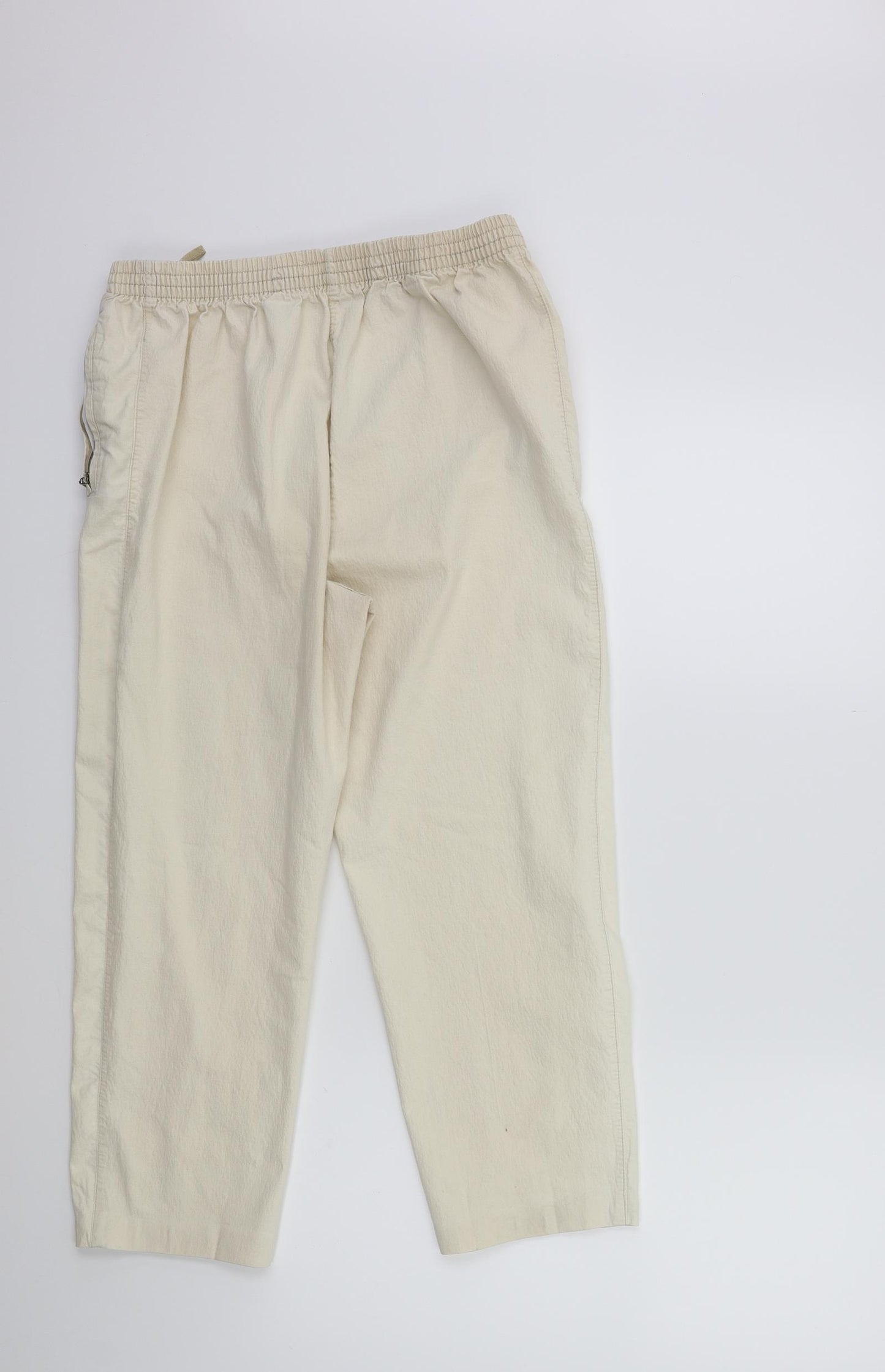 Preworn Womens Beige   Cropped Trousers Size 30 in L23 in
