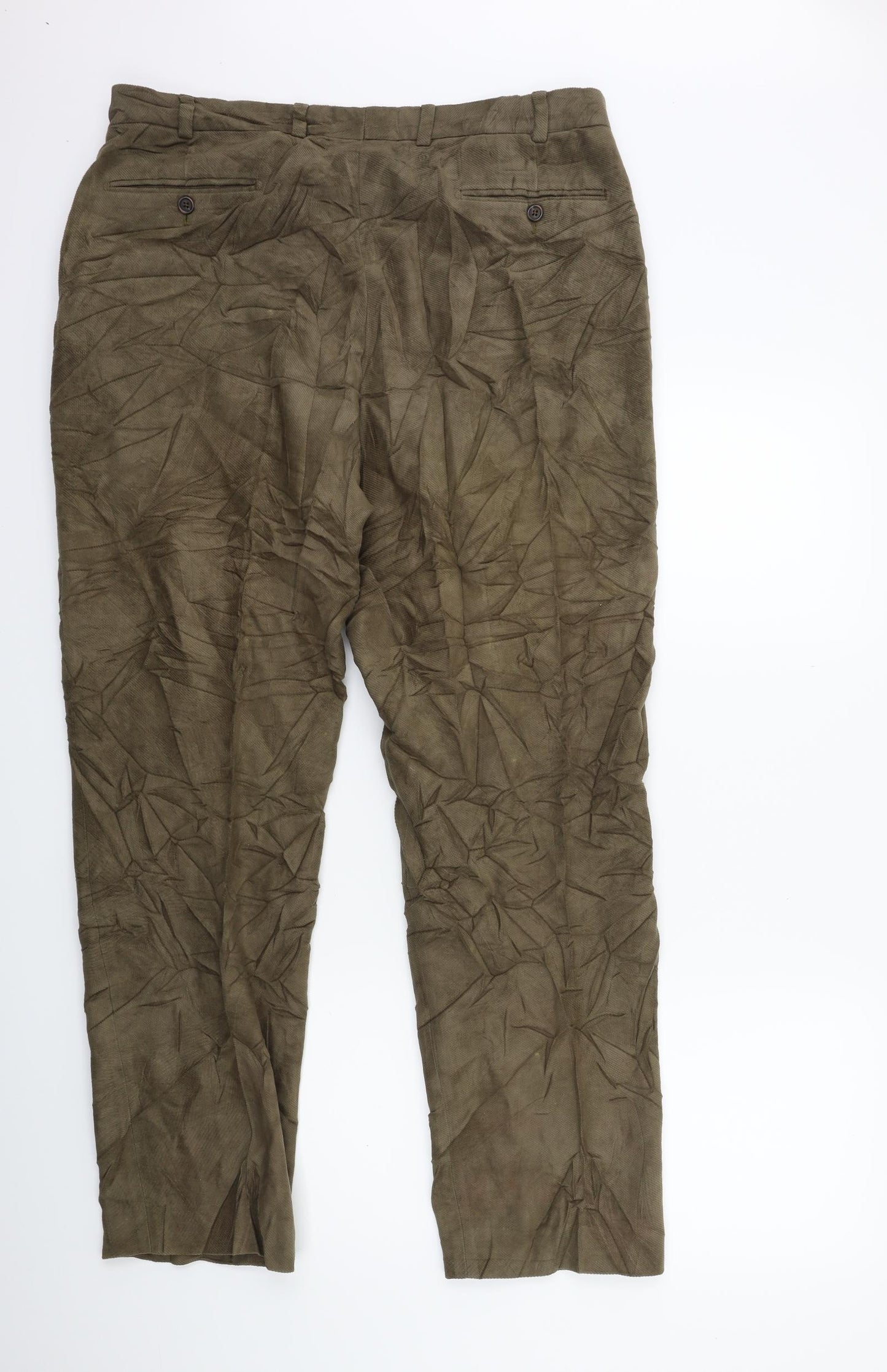 Preworn Mens Green  Corduroy Trousers  Size 34 in L29 in