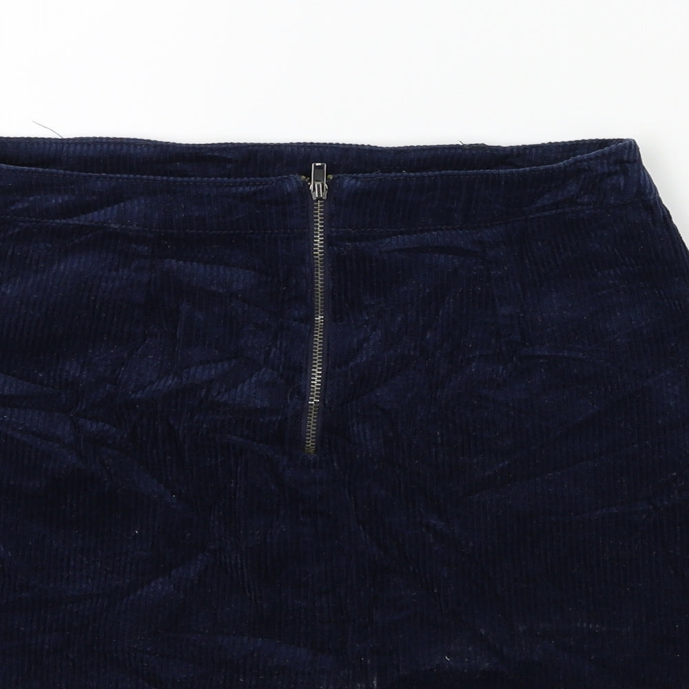BDG Womens Blue  Corduroy Mini Skirt Size XS