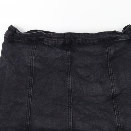 FOREVER 21 Womens Black  Denim A-Line Skirt Size 29 in