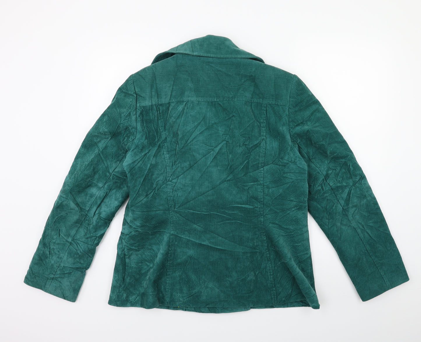Per Una Womens Green  Corduroy Jacket Coat Size 18