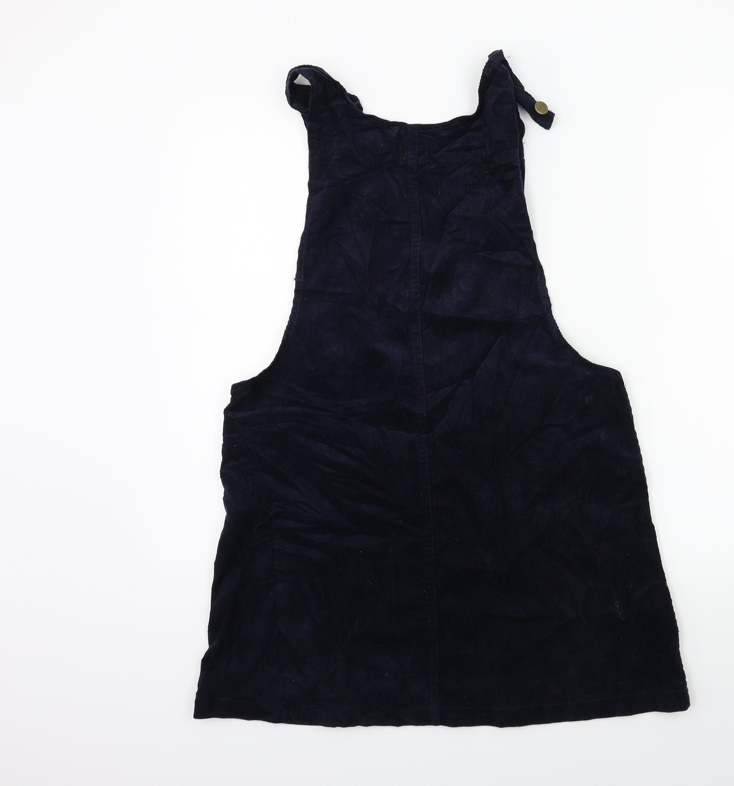POP Womens Blue  Corduroy Pinafore/Dungaree Dress  Size S