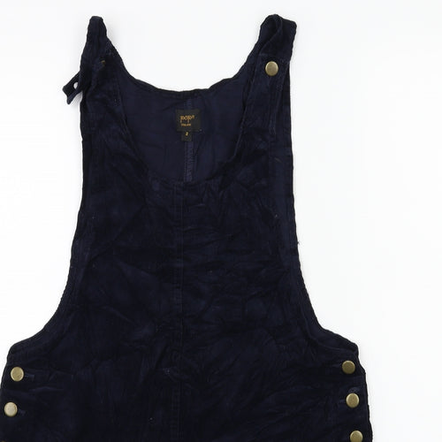 POP Womens Blue  Corduroy Pinafore/Dungaree Dress  Size S