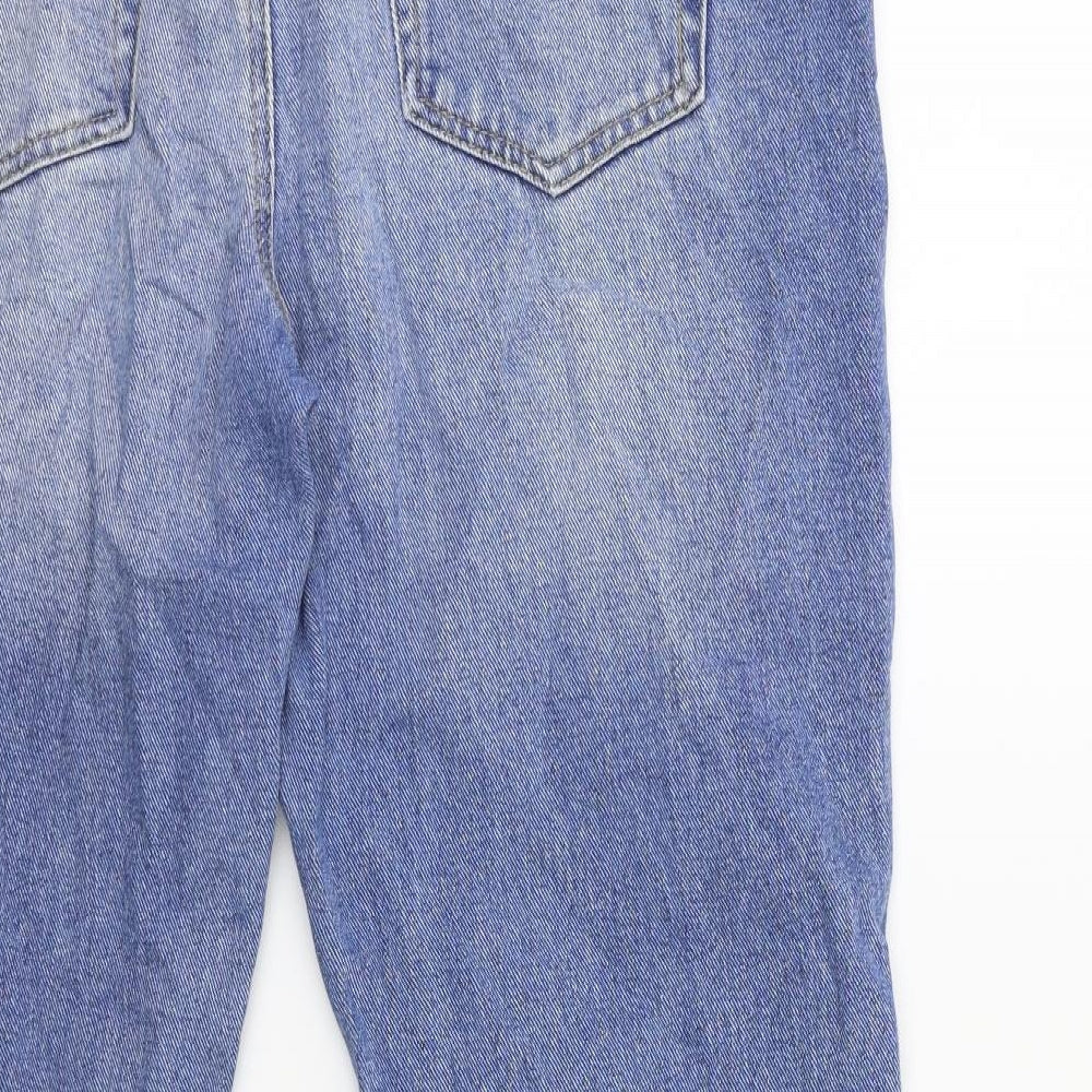 Denim & Co. Womens Blue  Denim Straight Jeans Size 14 L25 in