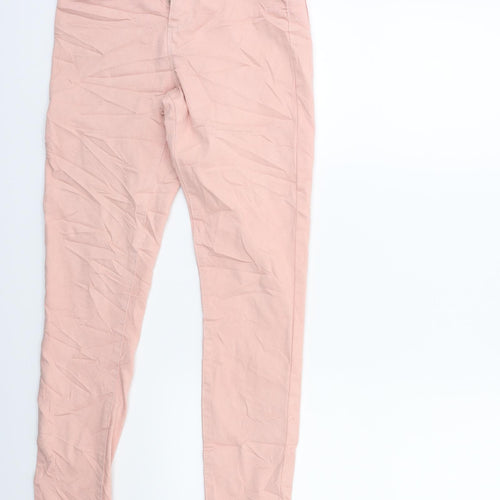 Denim & Co. Womens Pink  Denim Skinny Jeans Size 8 L28 in