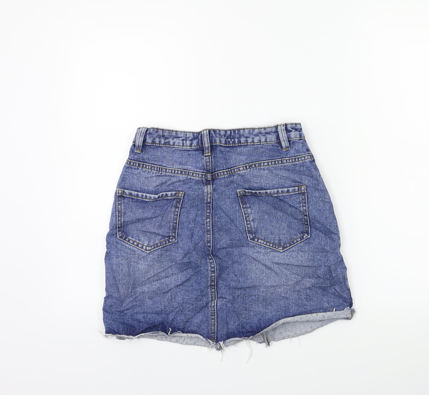 Denim & Co. Womens Blue  Denim Straight & Pencil Skirt Size 6
