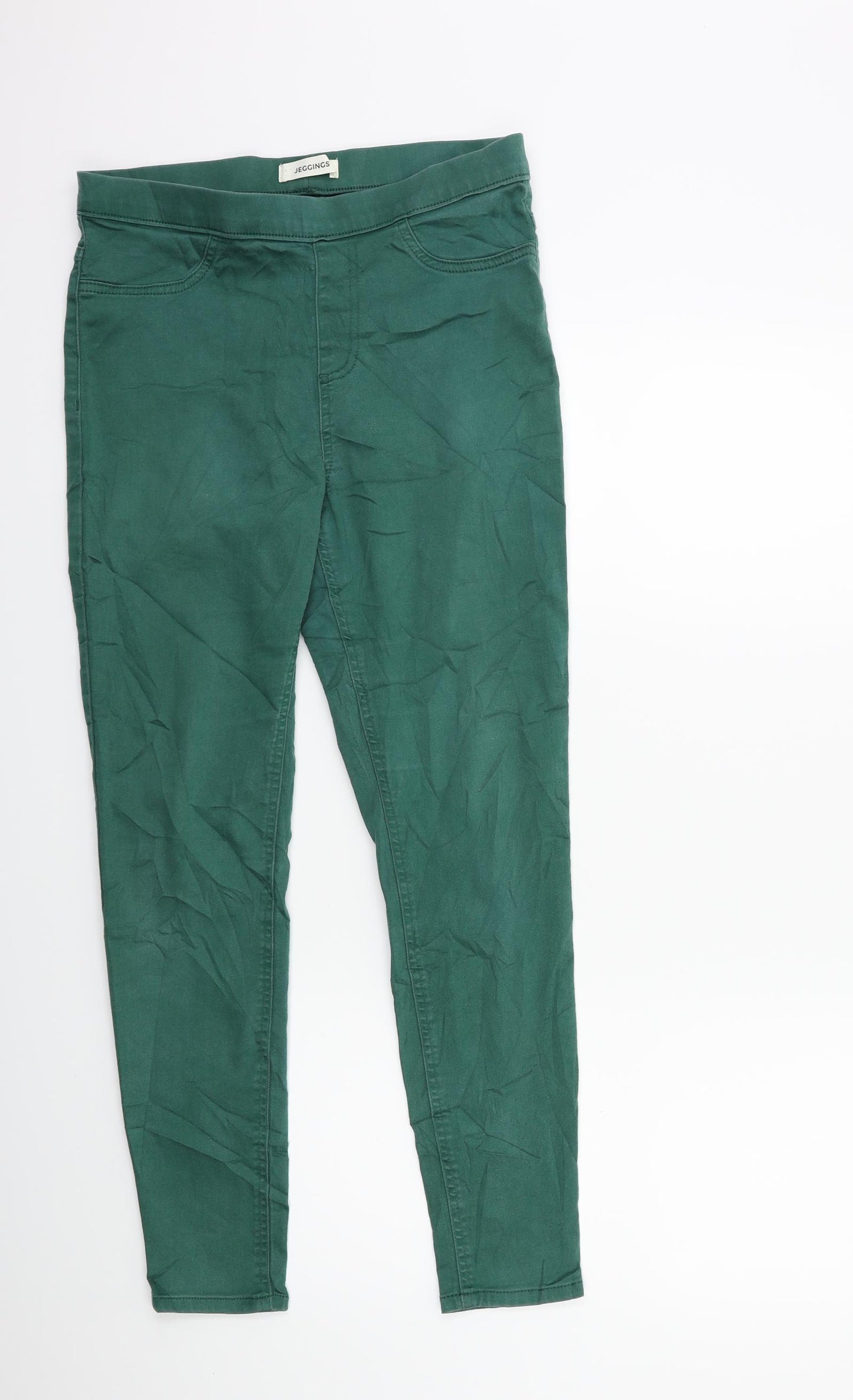 Marks and Spencer Womens Green  Denim Jegging Jeans Size 12 L28 in