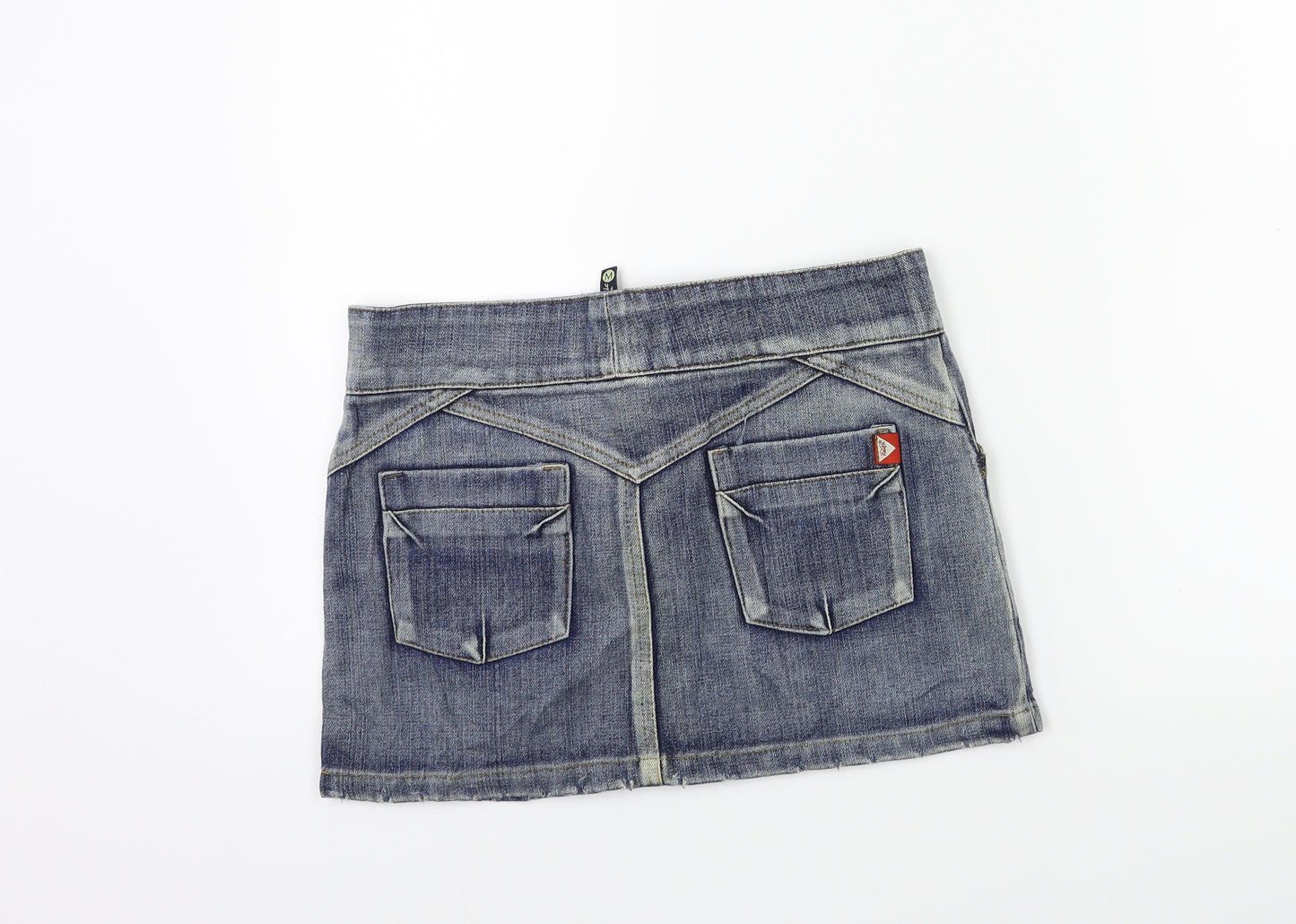 RAIFI Womens Blue  Denim Mini Skirt Size M
