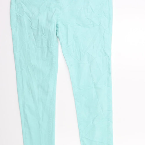 Preworn Womens Green  Denim Skinny Jeans Size 30 in L28 in