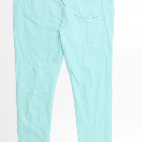 Preworn Womens Green  Denim Skinny Jeans Size 30 in L28 in