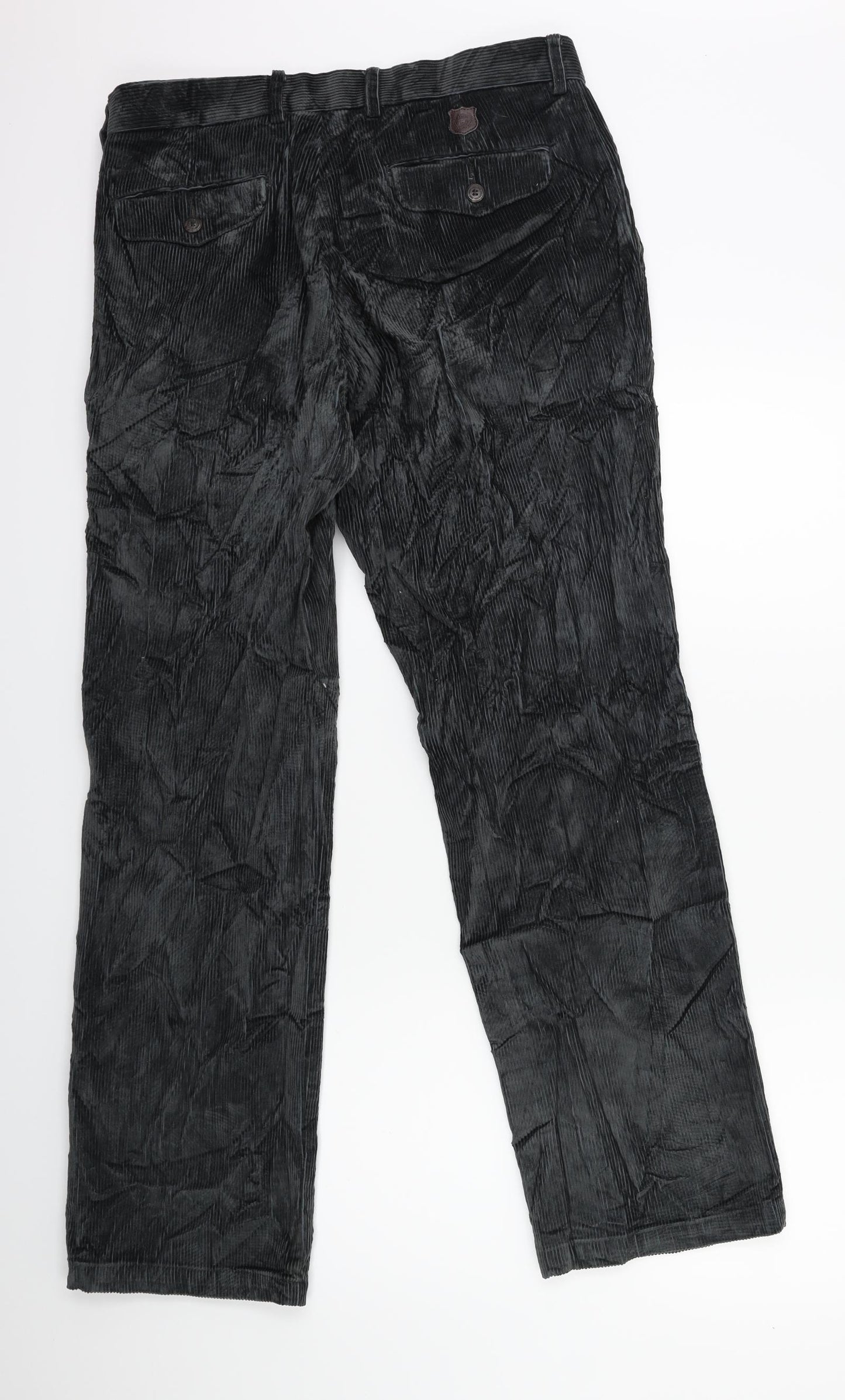 Blue Harbour Mens Grey  Corduroy Trousers  Size 32 in L31 in