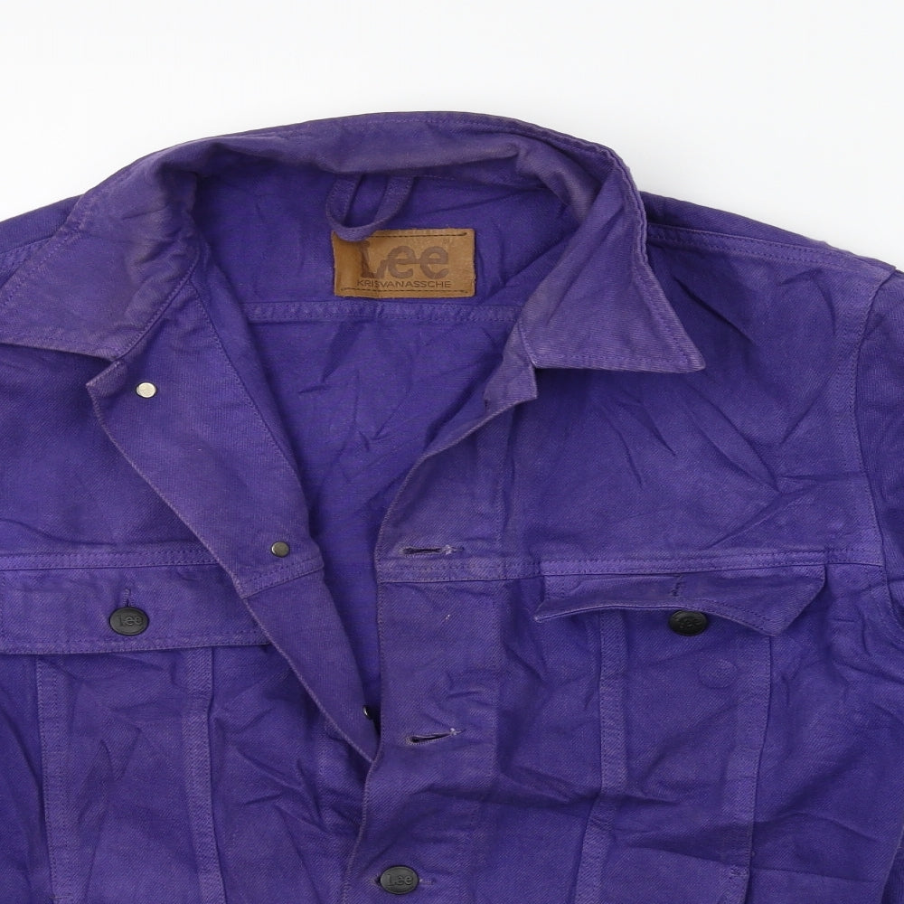 Lee Mens Purple  Denim Jacket  Size L