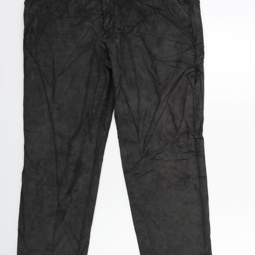 Marks and Spencer Womens Black  Corduroy Trousers  Size 36 in L29 in