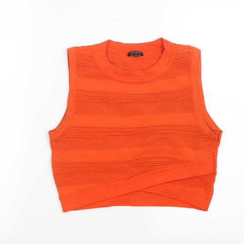 River Island Womens Orange   Cropped T-Shirt Size 12