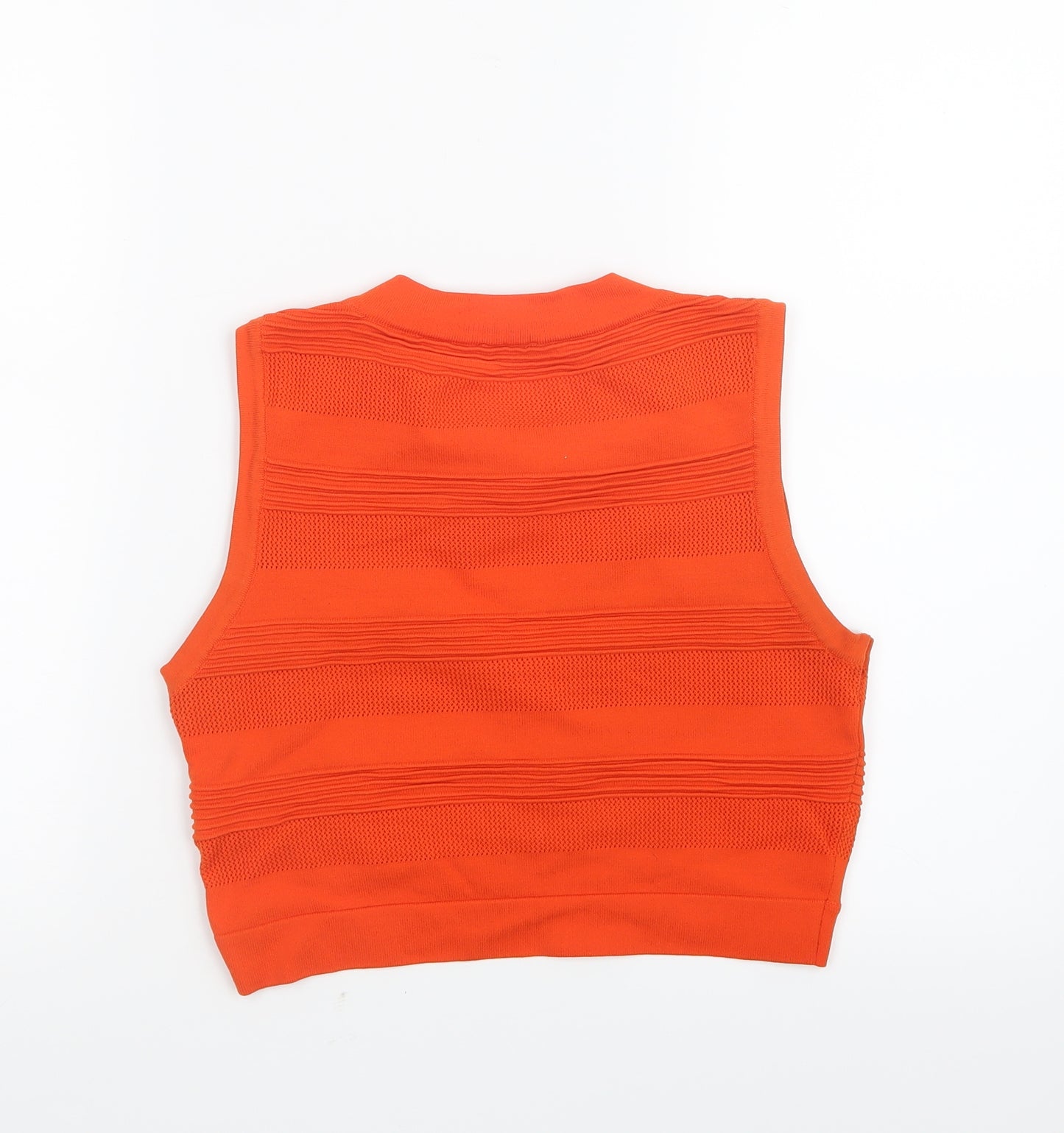 River Island Womens Orange   Cropped T-Shirt Size 12