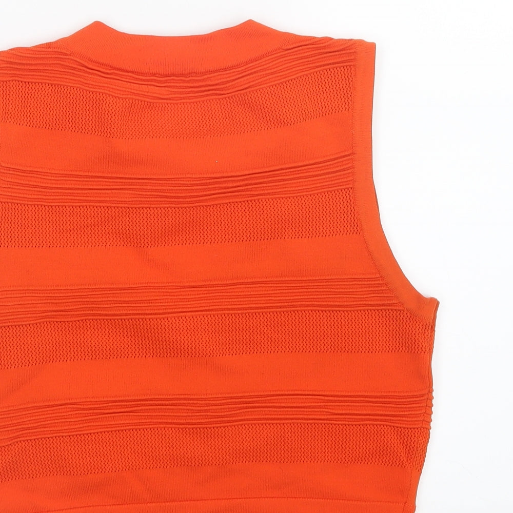 River Island Womens Orange   Cropped T-Shirt Size 12