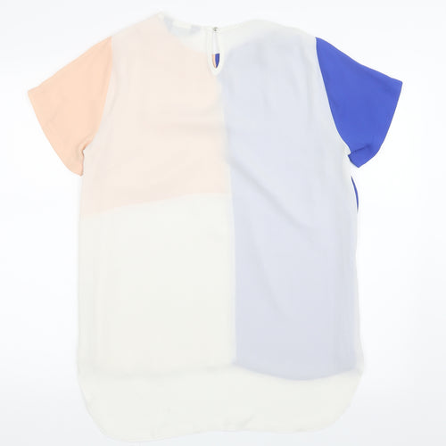 Dorothy Perkins Womens Blue  Mesh Basic Blouse Size 14