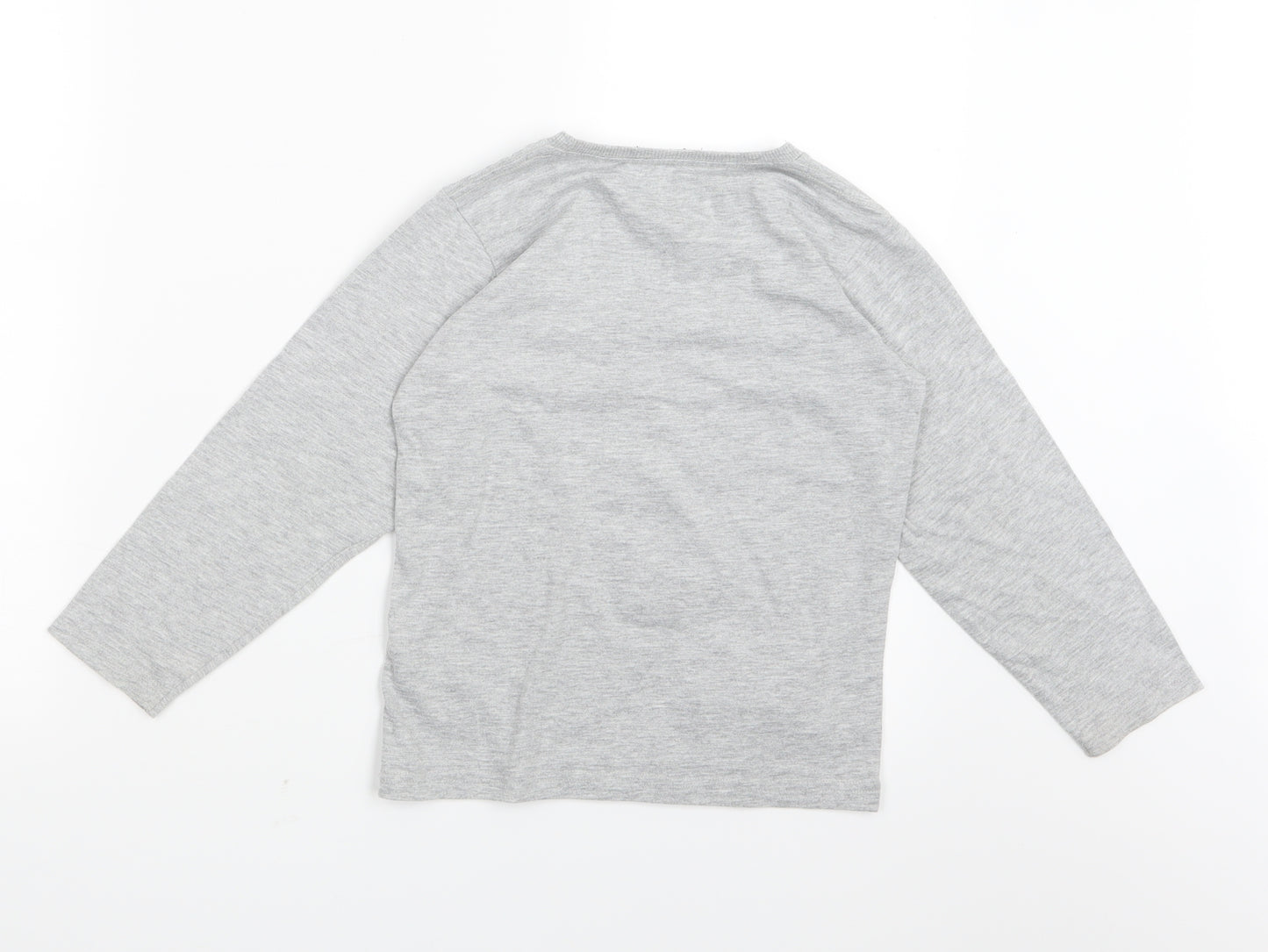 Marks and Spencer Boys Grey   Basic T-Shirt Size 5-6 Years