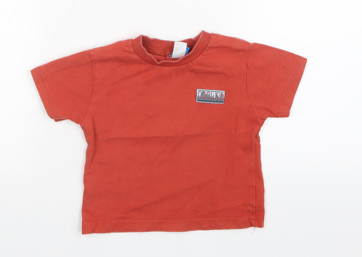 Adams Kids Boys Orange   Basic T-Shirt Size 12-18 Months