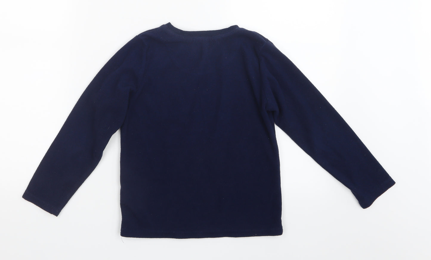 Primark Boys Blue Geometric   Pyjama Top Size 7-8 Years  - Ninja