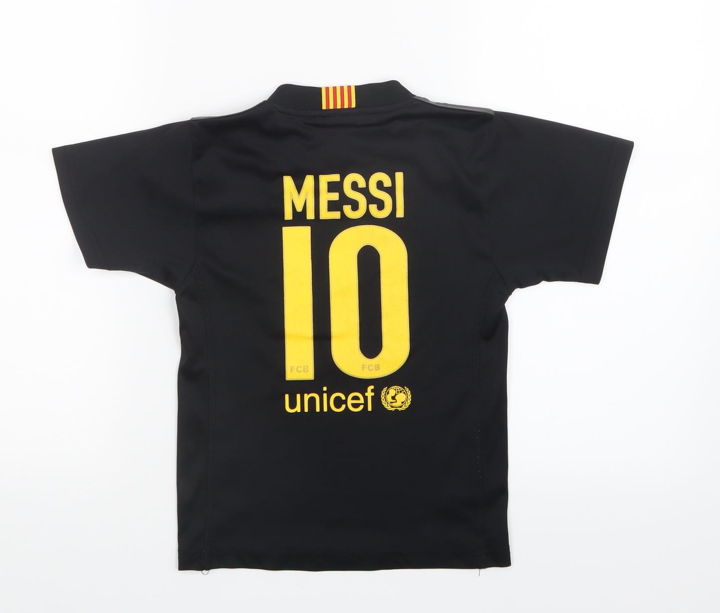 Roger's Boys Black   Jersey T-Shirt Size 4 Years  - Barcelona FC