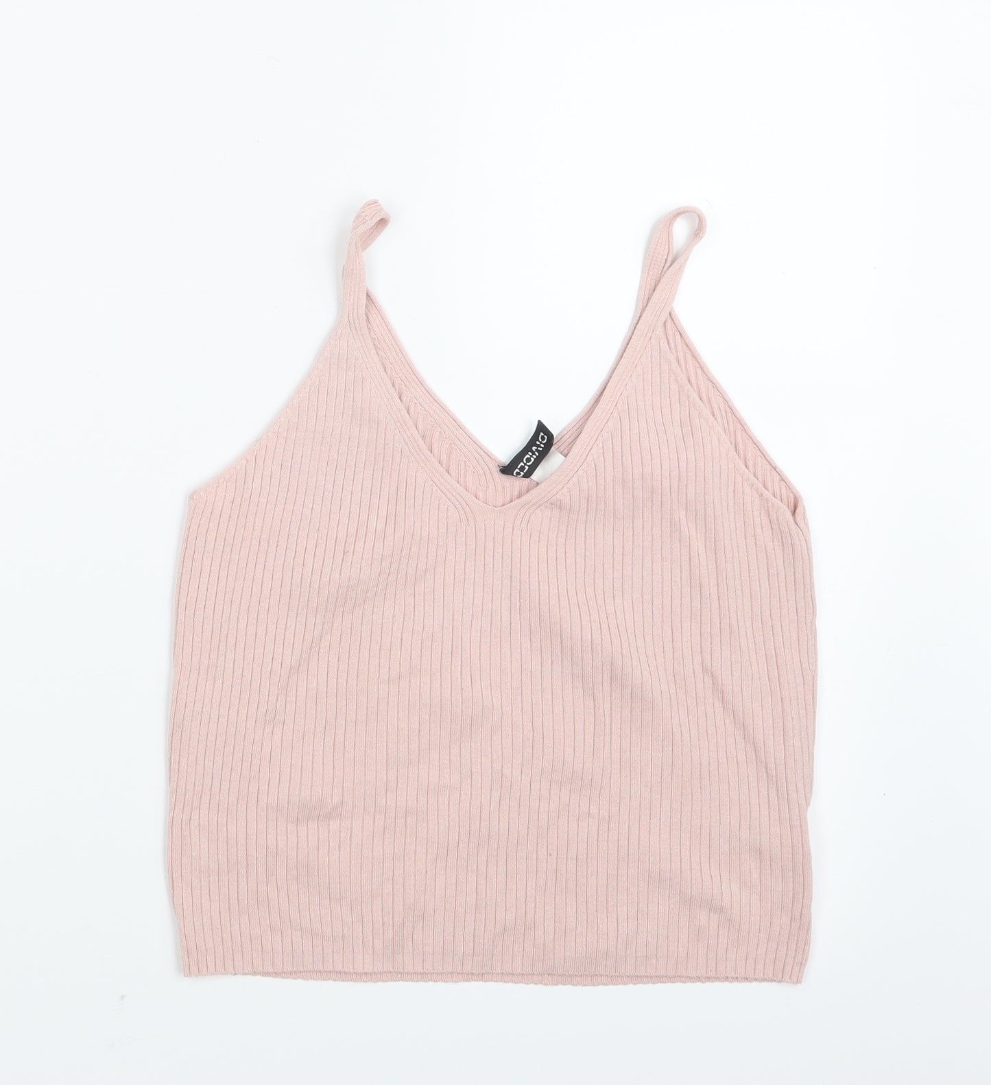 Divided by H&M Womens Pink   Cropped T-Shirt Size M