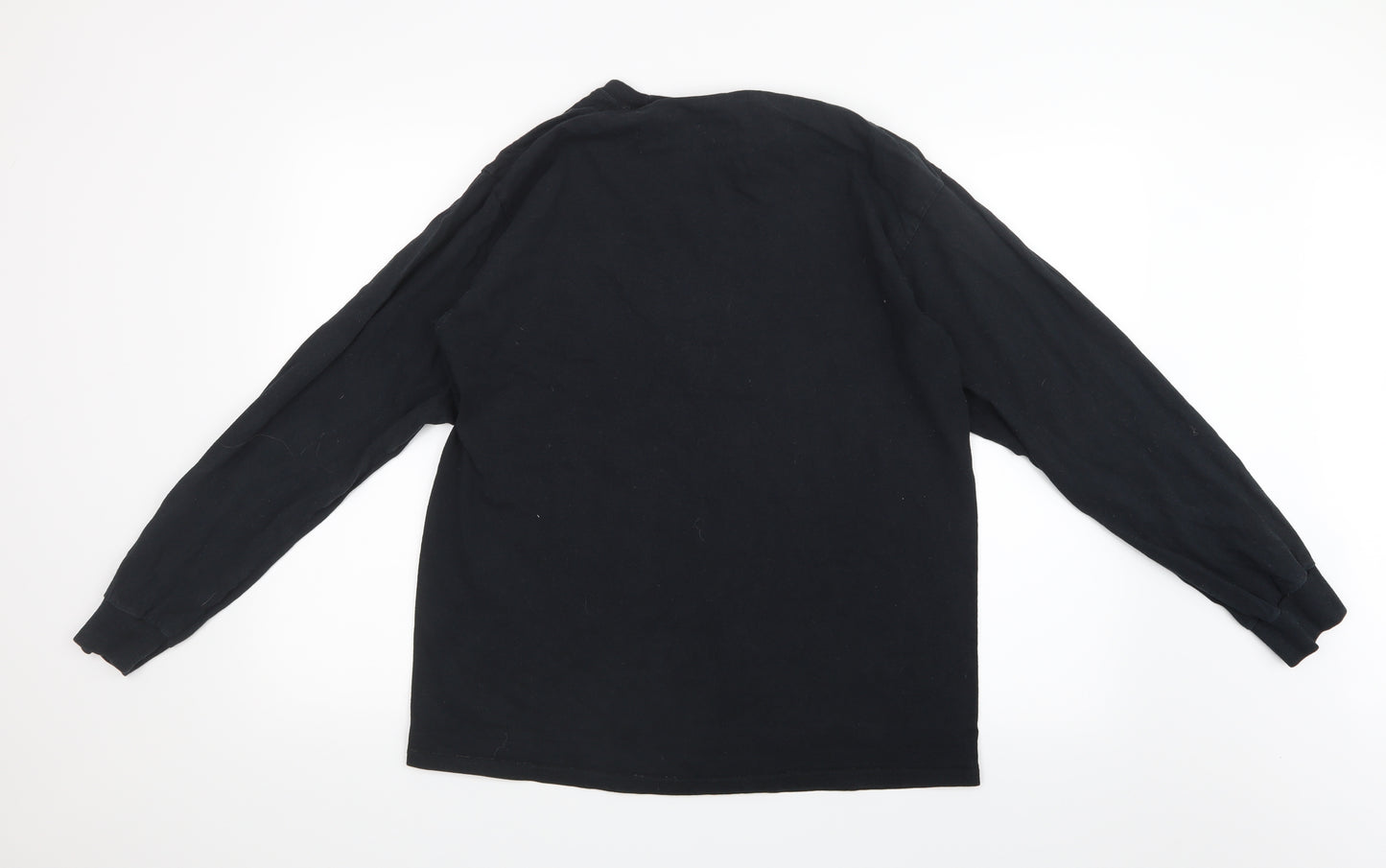 Gildan Mens Black    T-Shirt Size L
