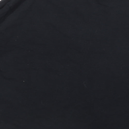 Gildan Mens Black    T-Shirt Size L