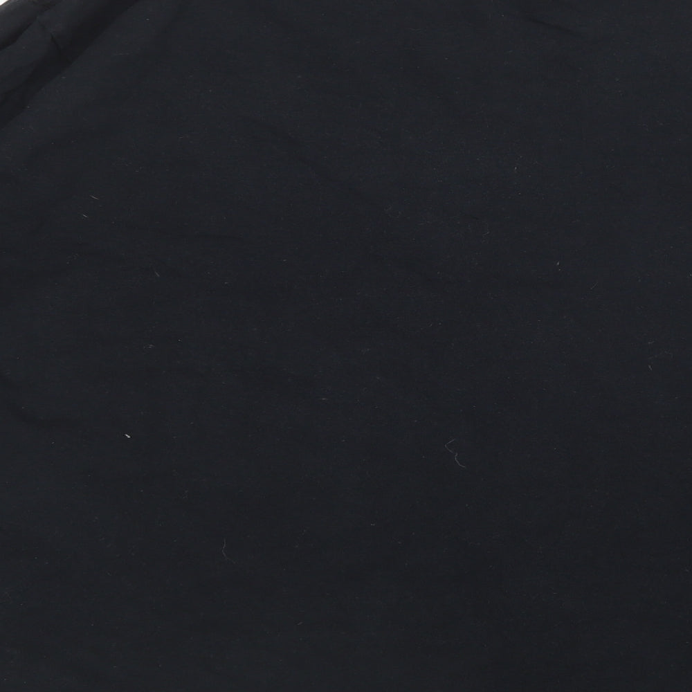 Gildan Mens Black    T-Shirt Size L