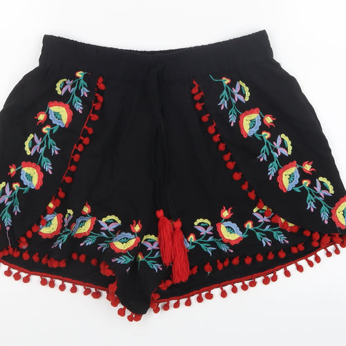 Primark Womens Black   Boyfriend Shorts Size 8