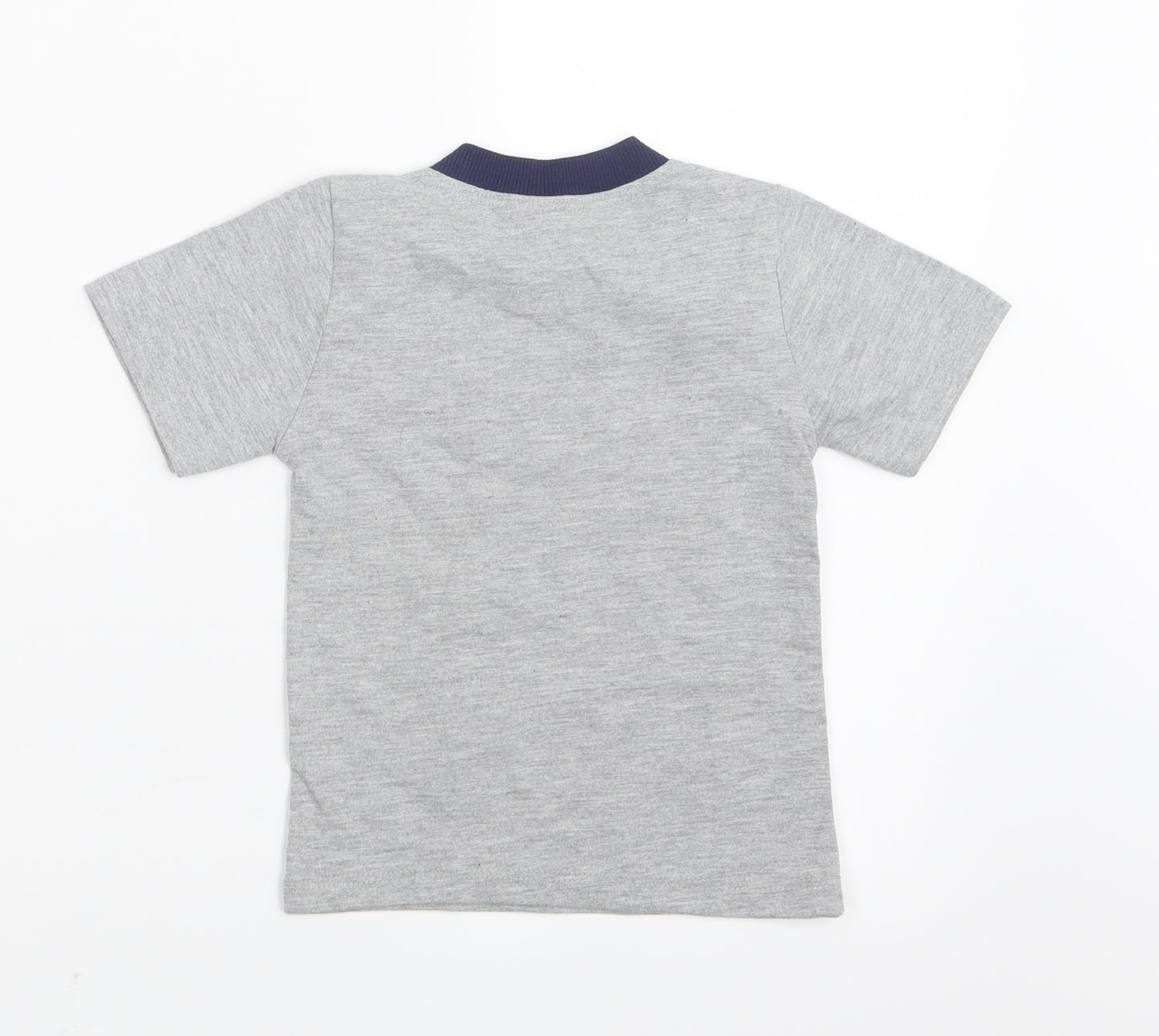 Preworn Boys Grey Geometric   Pyjama Set Size 3 Years