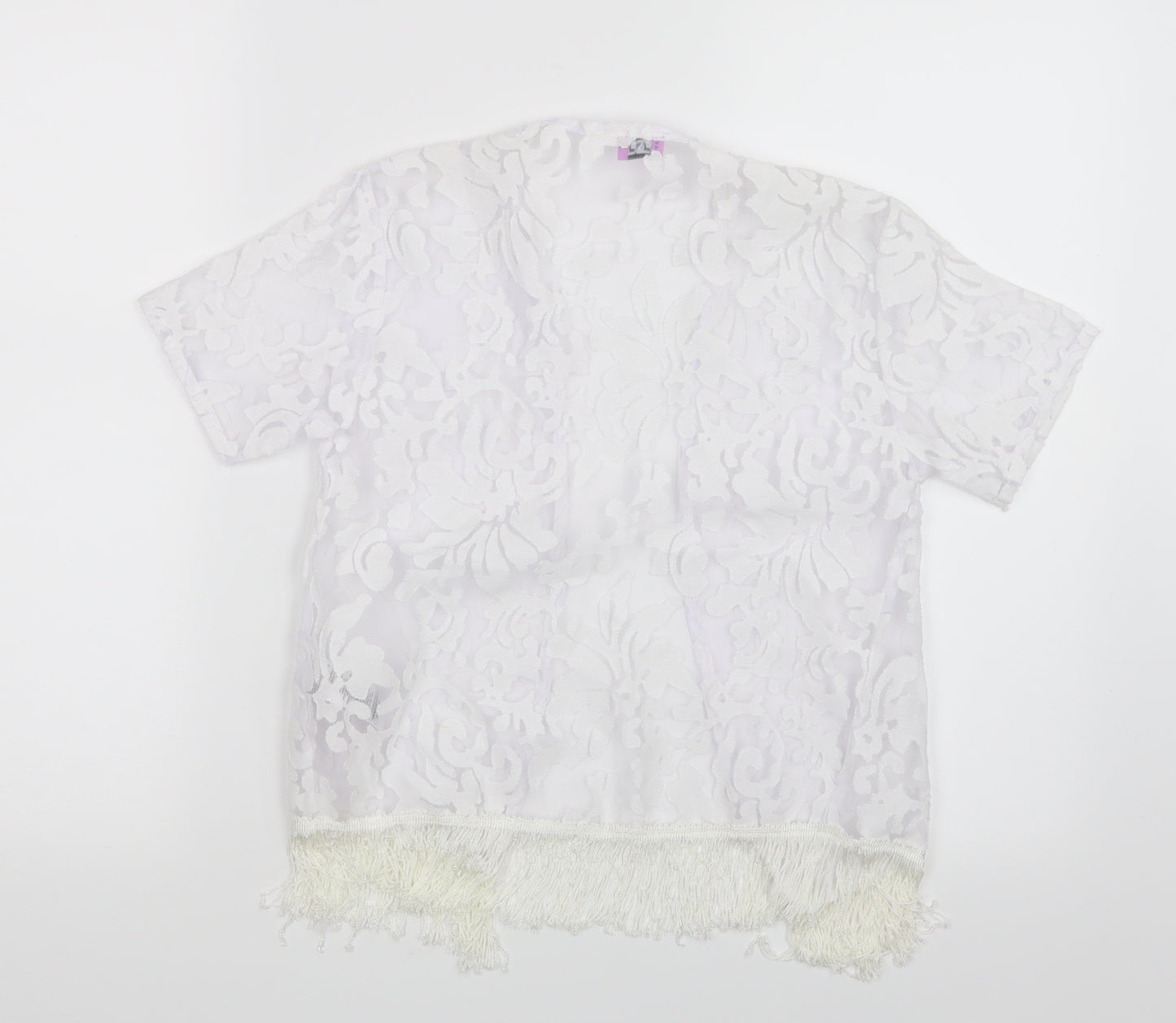 F&F Girls White   Kimono Jacket Size 7-8 Years