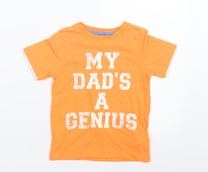 Mothercare Boys Orange Basic T-Shirt Size 3-4 Years