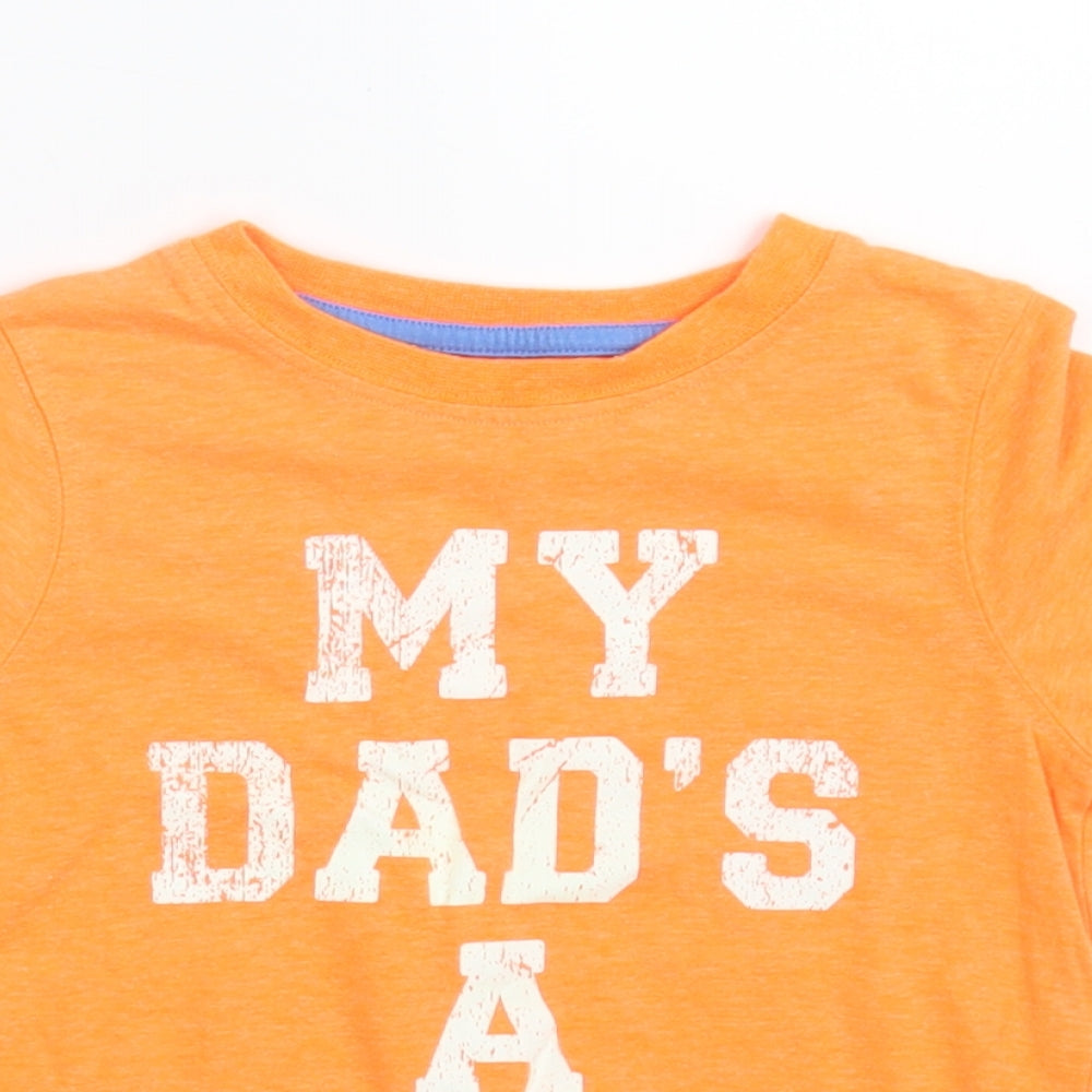 Mothercare Boys Orange   Basic T-Shirt Size 3-4 Years