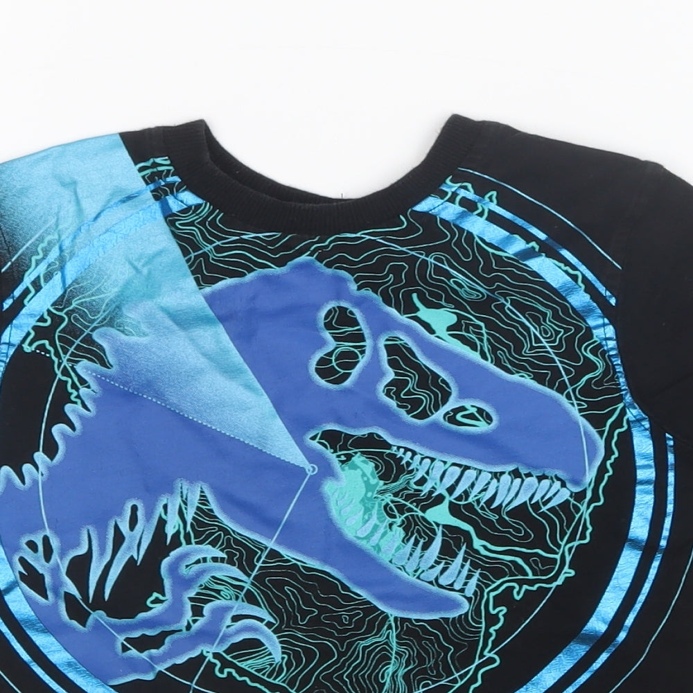 George Boys Black   Basic T-Shirt Size 4-5 Years  - Jurassic World