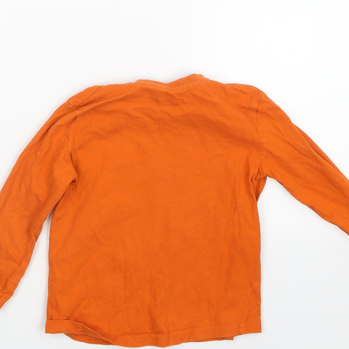 Little Kids Boys Orange   Basic T-Shirt Size 4 Years