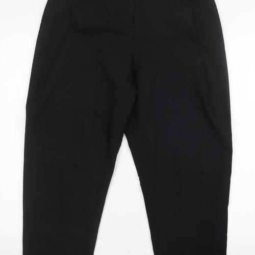 Marks and Spencer Womens Black   Cropped Trousers Size 12 L25 in